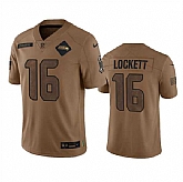 Men's Seattle Seahawks #16 Tyler Lockett 2023 Brown Salute To Service Limited Jersey Dyin,baseball caps,new era cap wholesale,wholesale hats